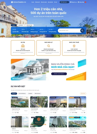 Cenhomes - Siêu thị dự án BĐS