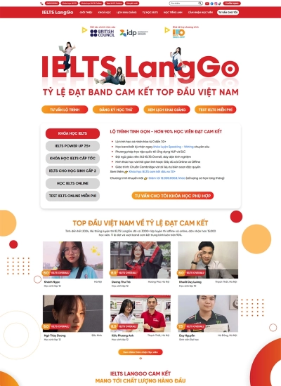 LangGo IELTS - Luyện thi IELTS cho người mới