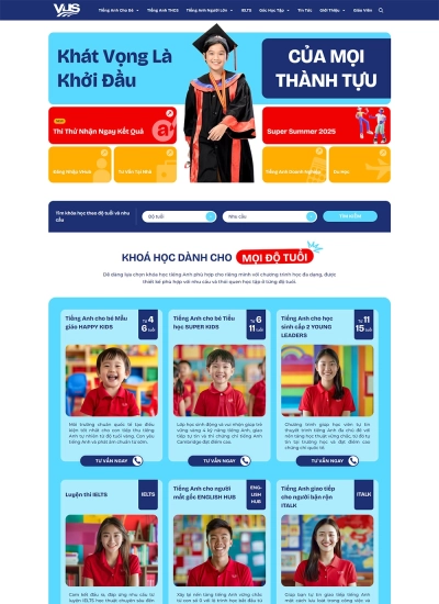VUS - Hệ thống giáo dục tiếng anh chuẩn Quốc tế