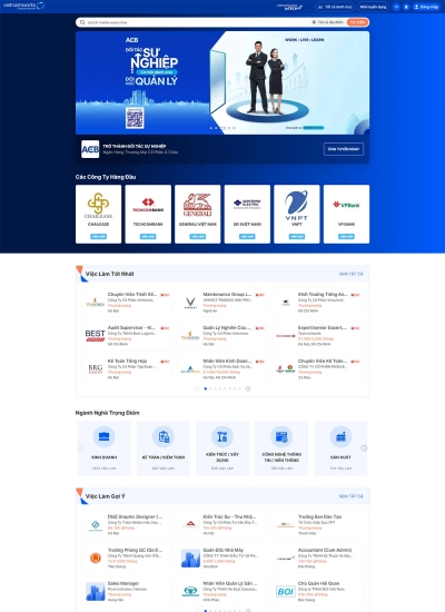 Vietnamworks - Nền tảng việc làm chất lượng, hiệu quả, nhanh chóng