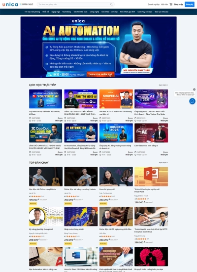 Unica - Học Online mọi kỹ năng từ chuyên gia hàng đầu
