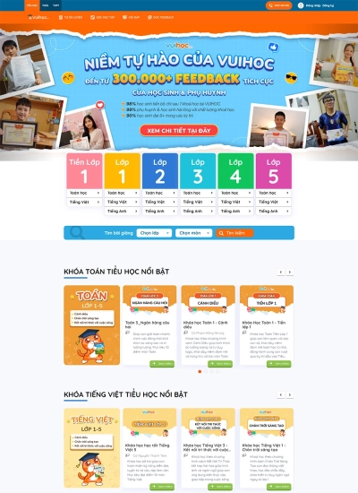 Vuihoc.vn - Nền tảng học Online hàng đầu cho lớp 1,2