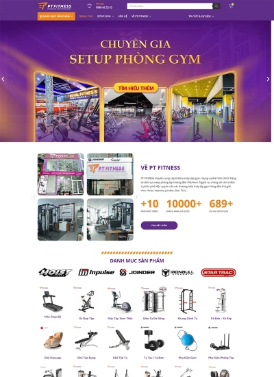 PT Fitness - Setup phòng gym