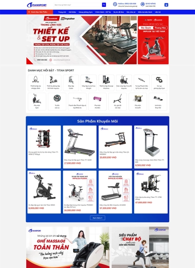 Titan Sport - Hệ thống phân phối thiết bị phòng gym chính hãng