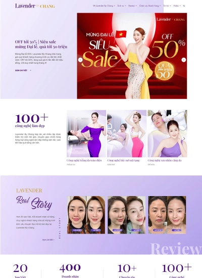 Lavender by Chang - Mẫu website HDWEBS