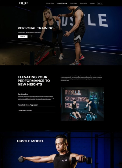 HUSTLE - Mẫu website HDWEBS