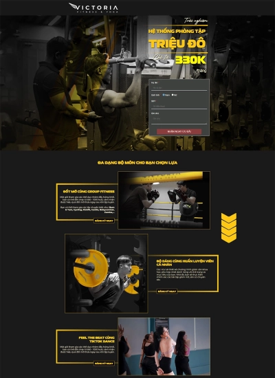 Victoria Fitness - Mẫu website HDWEBS