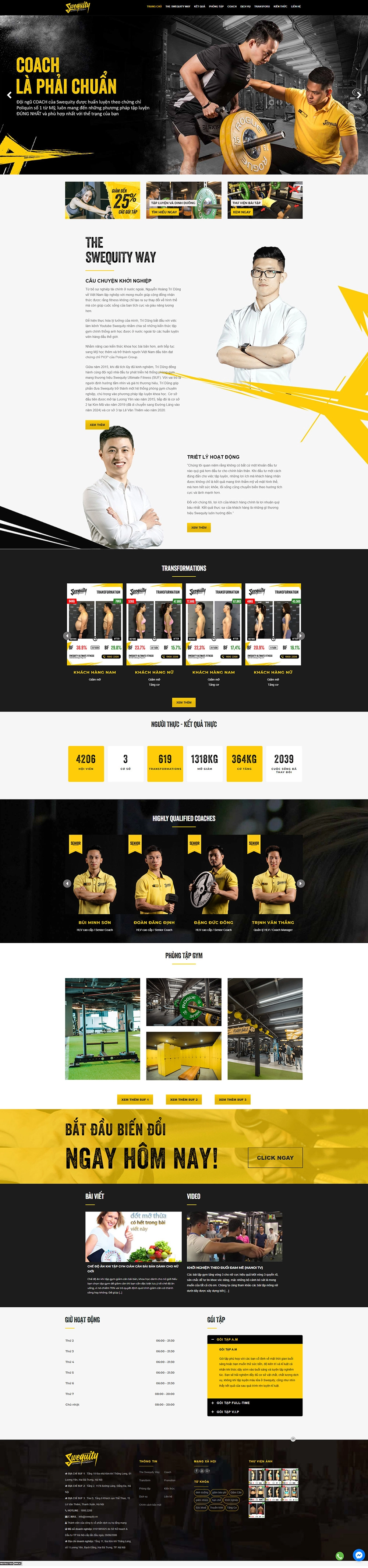 Swequity - Mẫu website HDWEBS