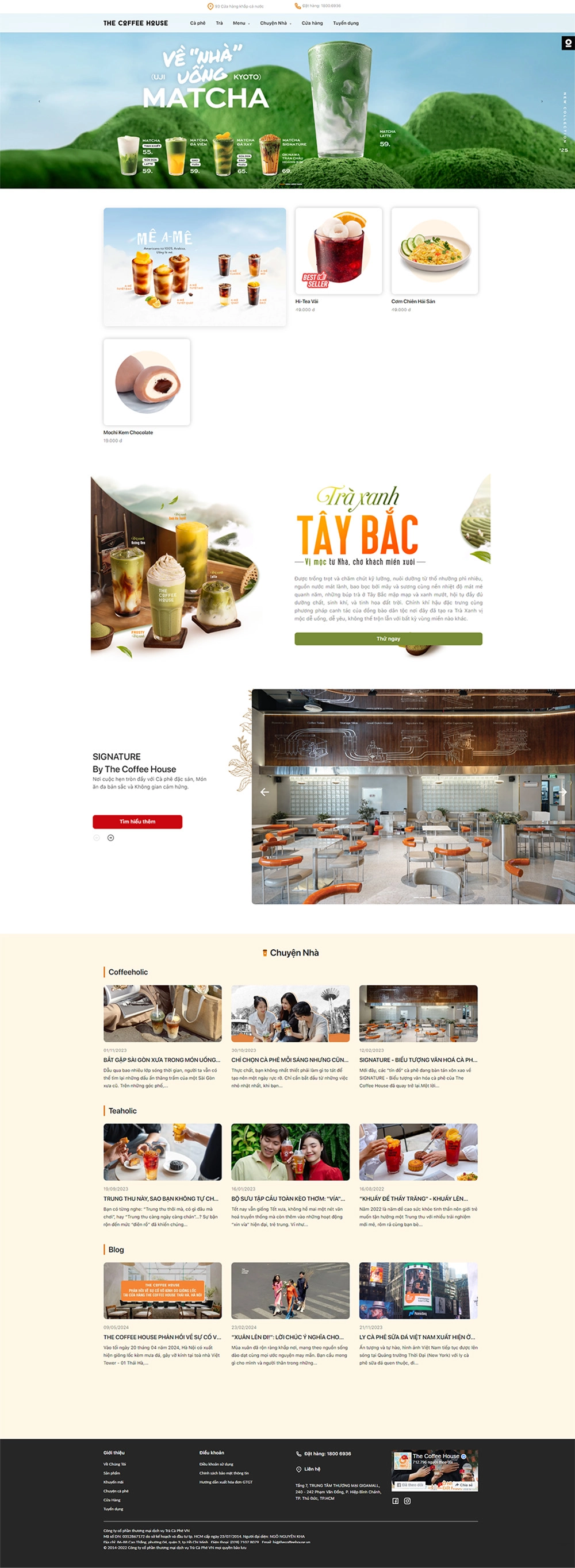 The coffee house - Mẫu website HDWEBS