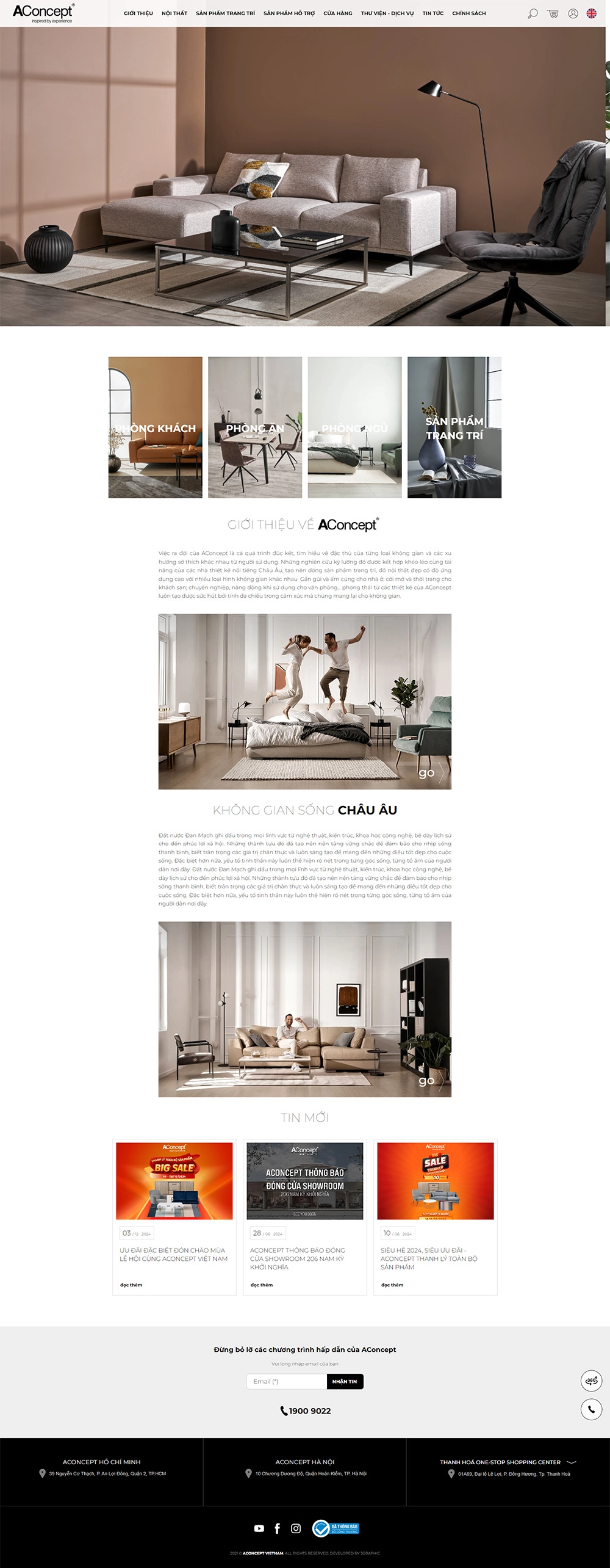 A concept - Inspired by experience - Mẫu website HDWEBS