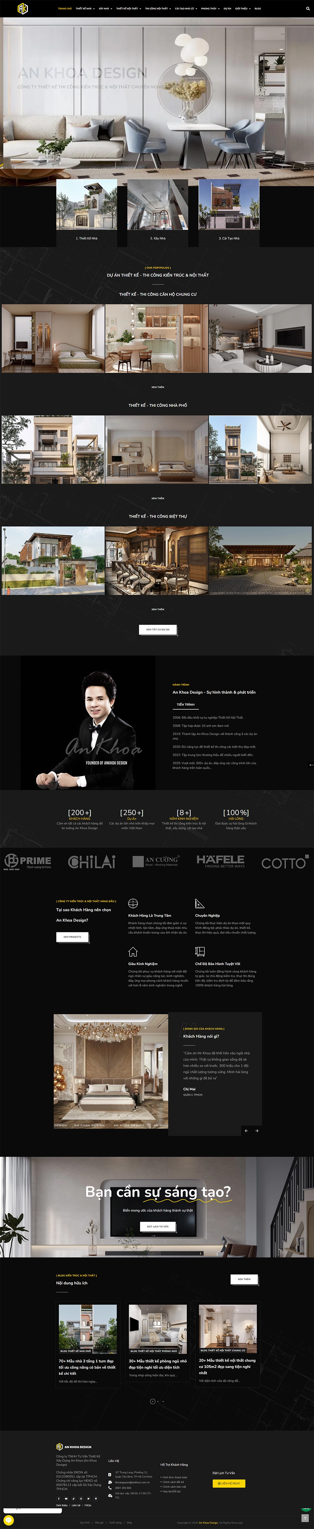Anh Khoa Design - Mẫu website HDWEBS