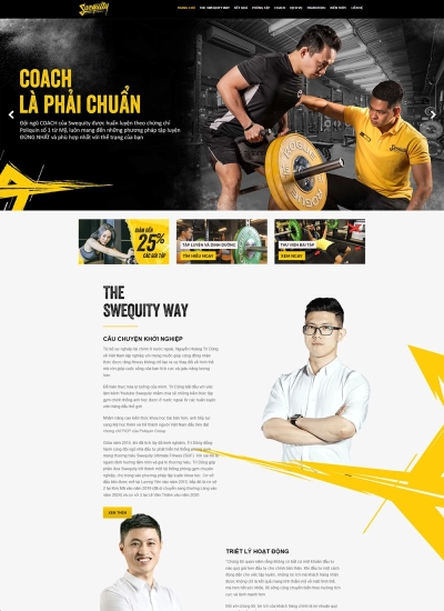 Swequity - Mẫu website HDWEBS