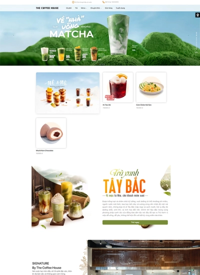 The coffee house - Mẫu website HDWEBS