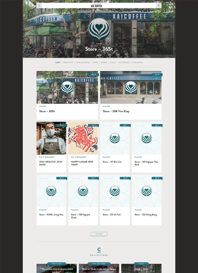Kai Coffee - Mẫu website HDWEBS