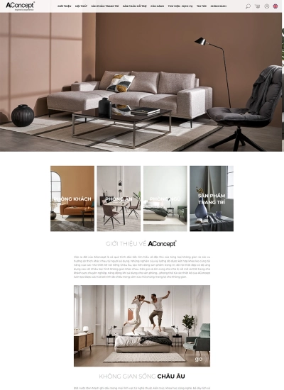 A concept - Inspired by experience - Mẫu website HDWEBS