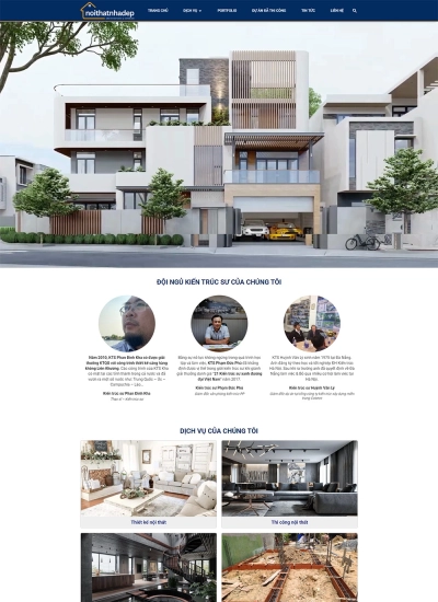Nội thất Nhà Đẹp - Architecture & Interior - Mẫu website HDWEBS