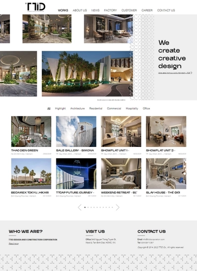 TTID - Design & Build Contraction - Mẫu website HDWEBS