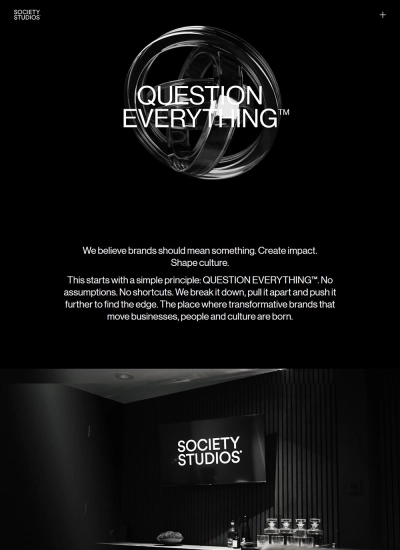 Society Studios - Question everything - Mẫu website HDWEBS