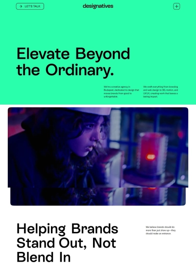 Creative design agency - Branding, web & motion - Mẫu website HDWEBS