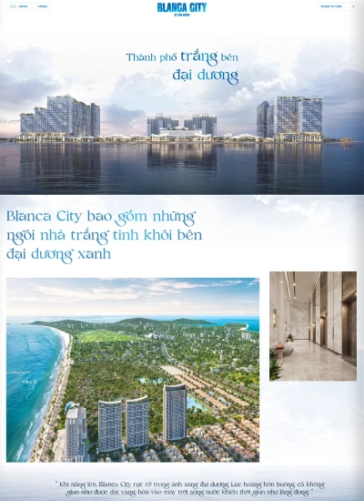 Blanca City by Sun Group - Mẫu website HDWEBS