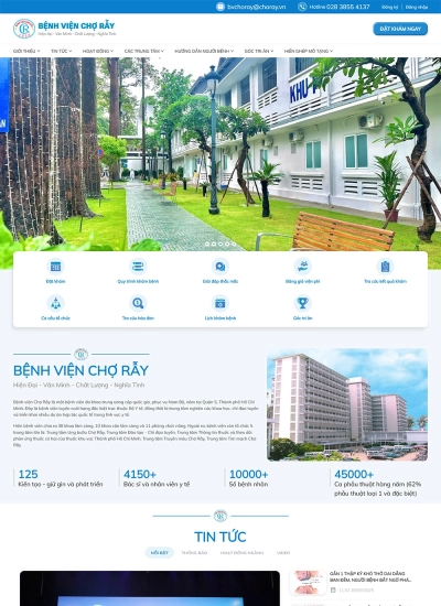 BV Chợ Rẫy - Mẫu website HDWEBS