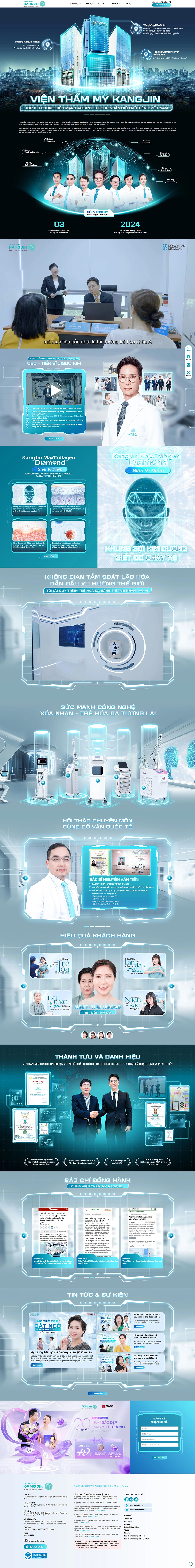 Kangjin - Viện Thẩm Mỹ - Mẫu website HDWEBS