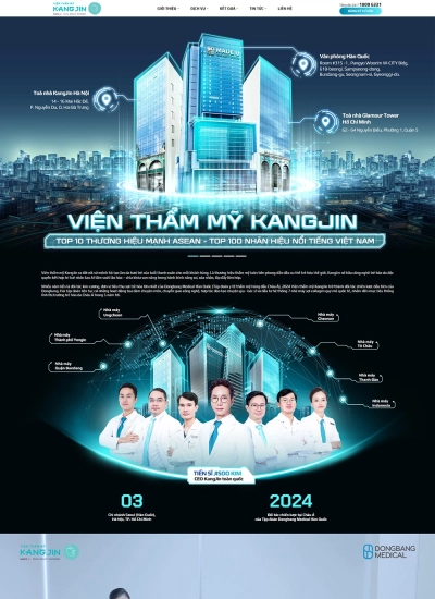Kangjin - Viện Thẩm Mỹ - Mẫu website HDWEBS