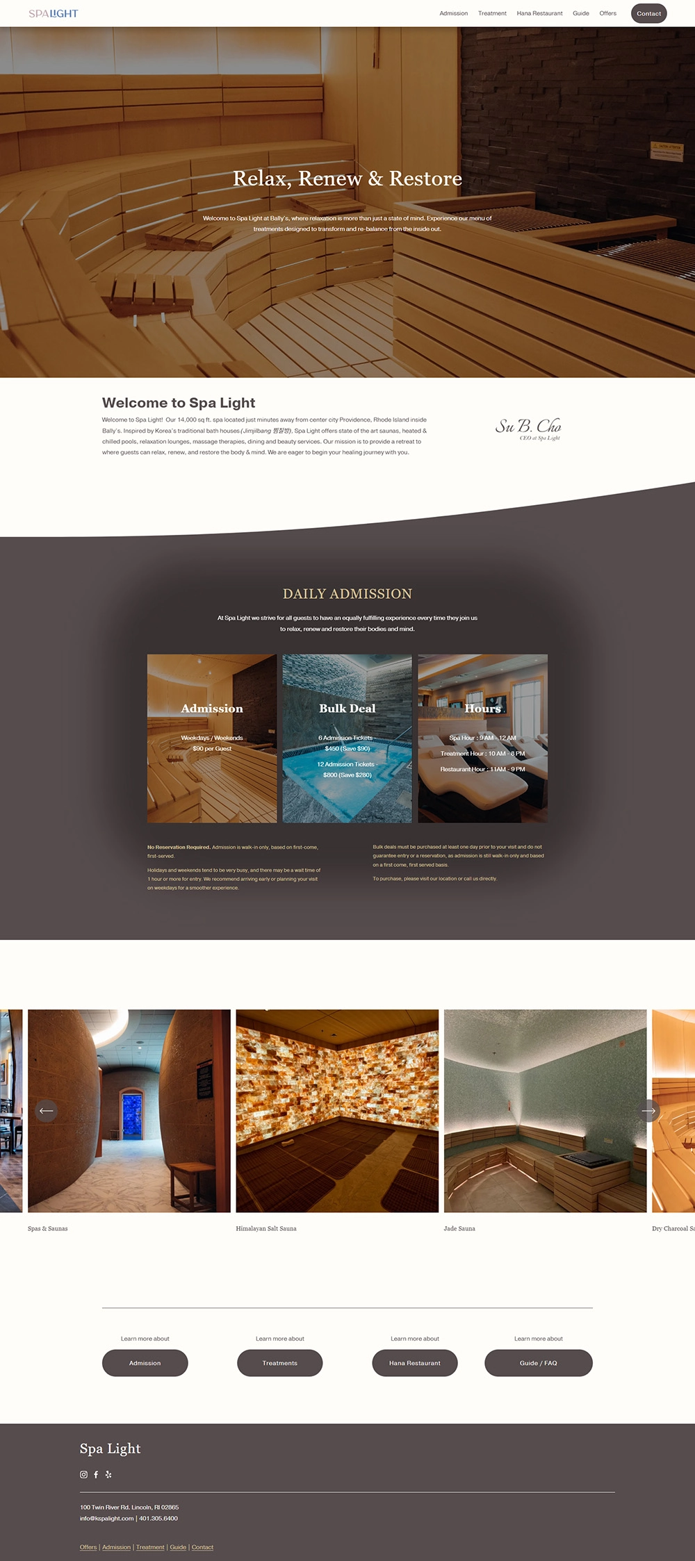 Spa Light - Mẫu website HDWEBS