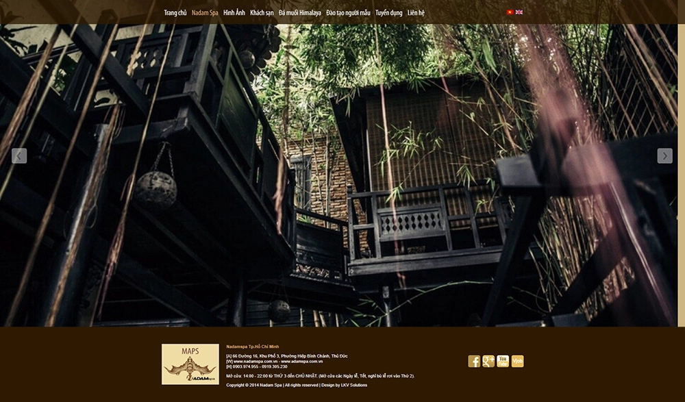 Nadam Spa - Mẫu website HDWEBS