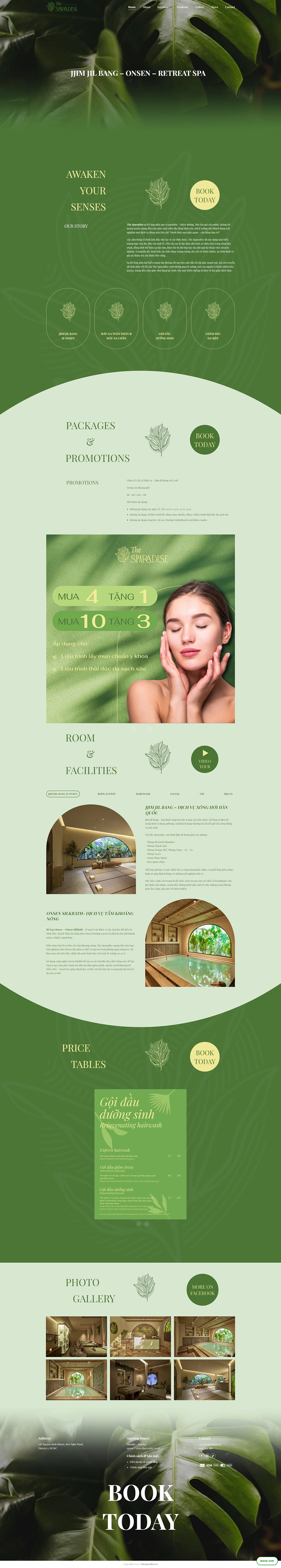 The Sparadise - Mẫu website HDWEBS