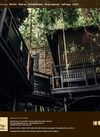 Nadam Spa - Mẫu website HDWEBS