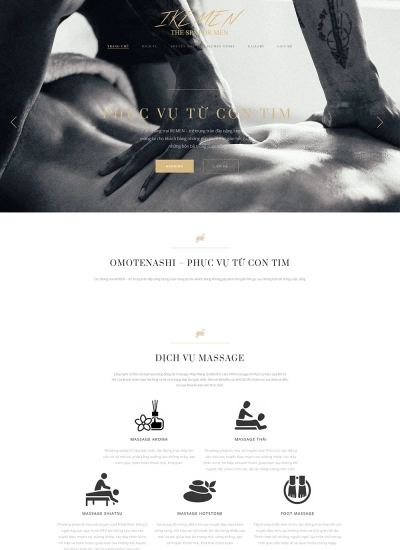 Ike Men Spa - Mẫu website HDWEBS