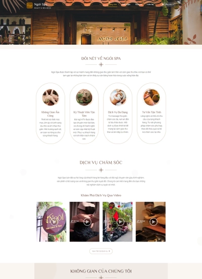Ngói Spa - Beauty & Wellness - Mẫu website HDWEBS