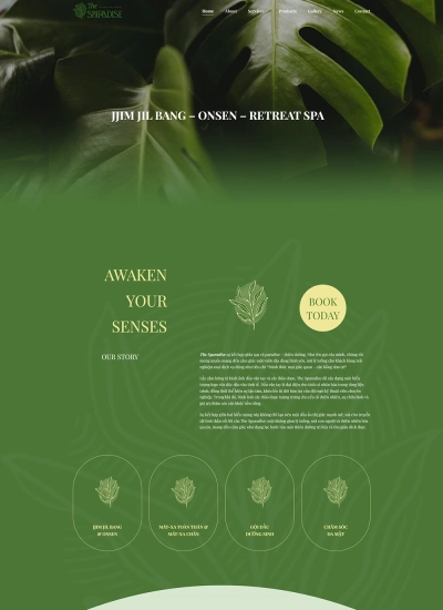 The Sparadise - Mẫu website HDWEBS