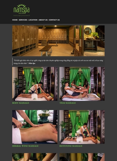 Nấm Spa - Mẫu website HDWEBS