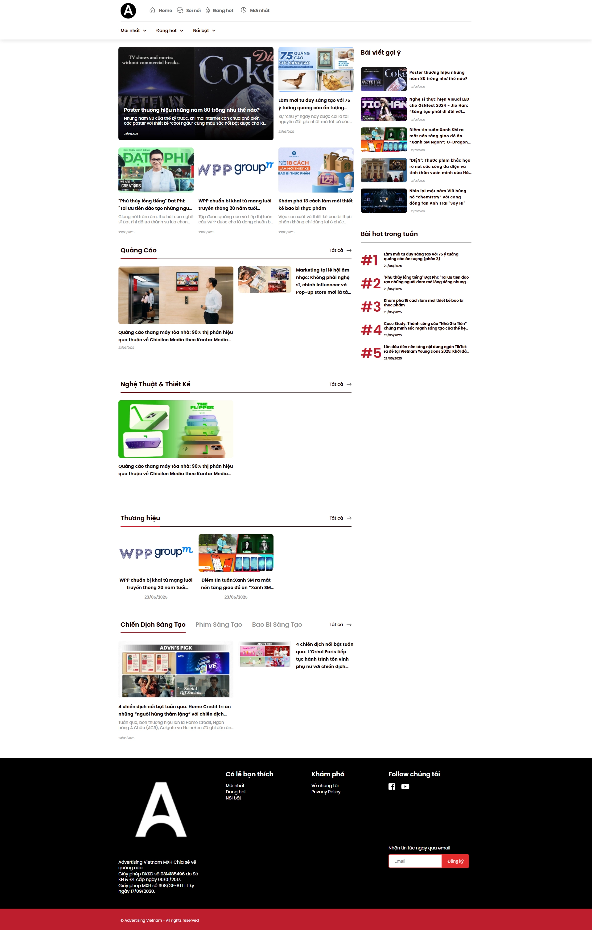 Advertising Việt Nam - Mẫu website HDWEBS