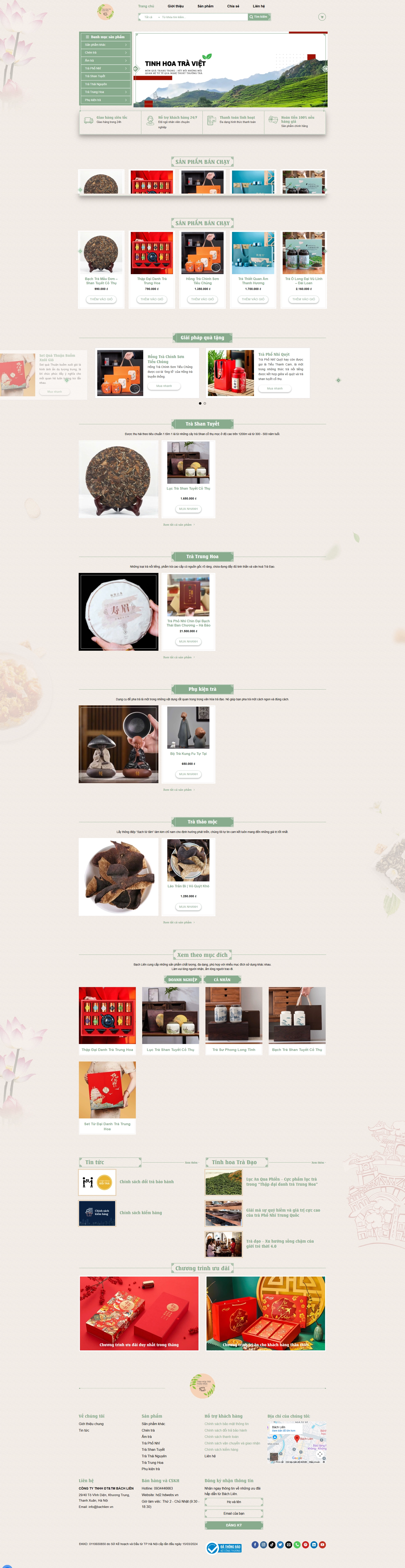 Tinh hoa thảo mộc - Mẫu website HDWEBS