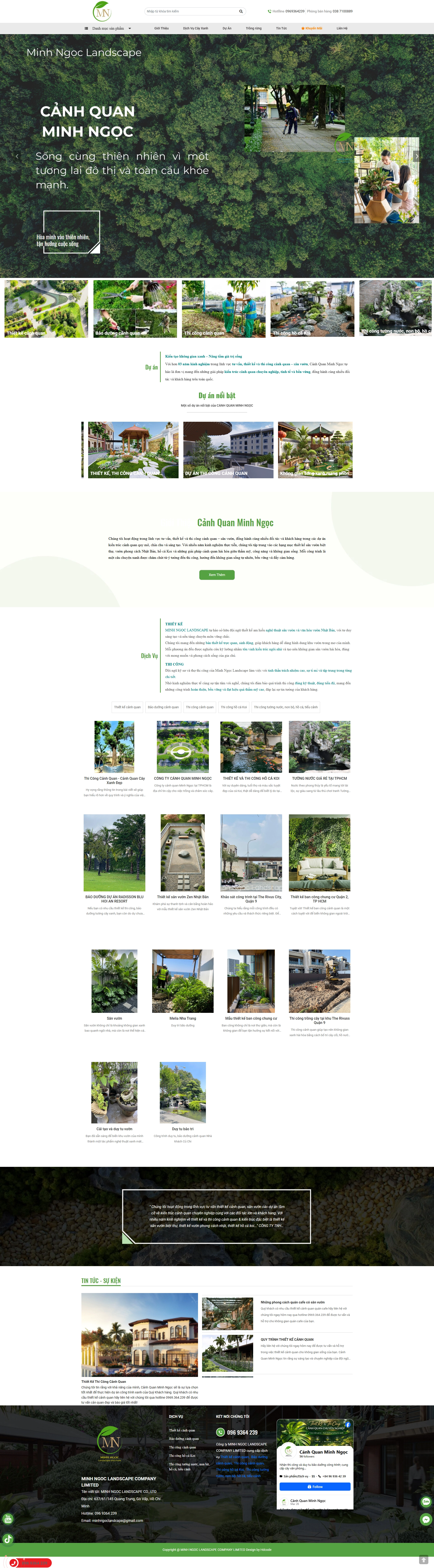 Cảnh Quan Minh ngọc - Mẫu website HDWEBS