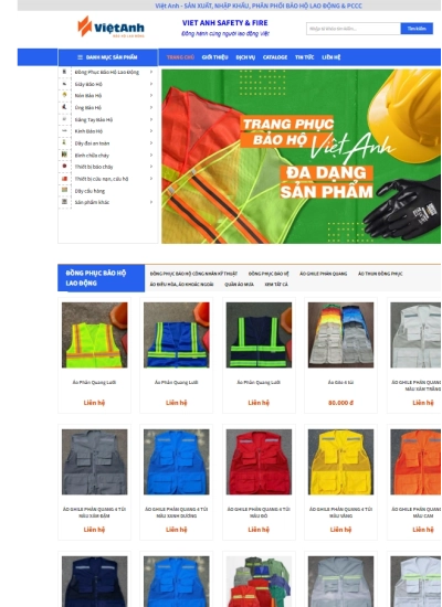 Bảo Hộ Lao Động Việt Anh - Mẫu website HDWEBS