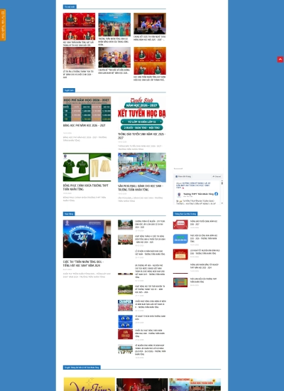 Trường THPT Trần Nhân Tông - Mẫu website HDWEBS