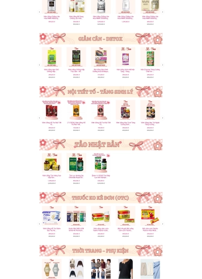 Hana Japan - Hàng Nhật nội địa - Mẫu website HDWEBS