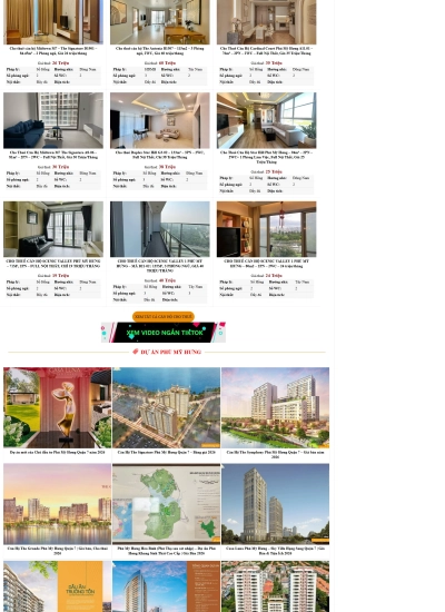 Mua bán cho thuê căn hộ Phú mỹ hưng - Mẫu website HDWEBS