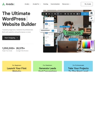 Website demo dựng giao diện builder — TestWebs - Mẫu website HDWEBS