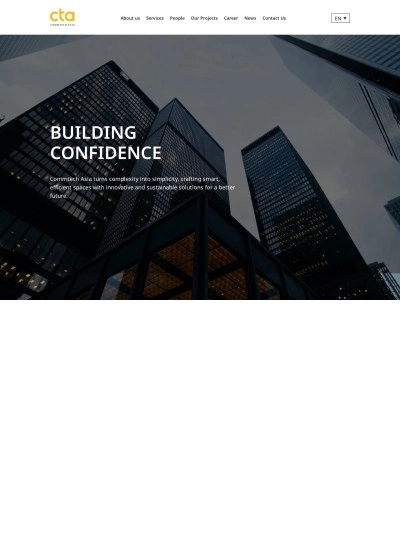 Website công ty công nghệ dự án — CommTech Asia - Mẫu website HDWEBS