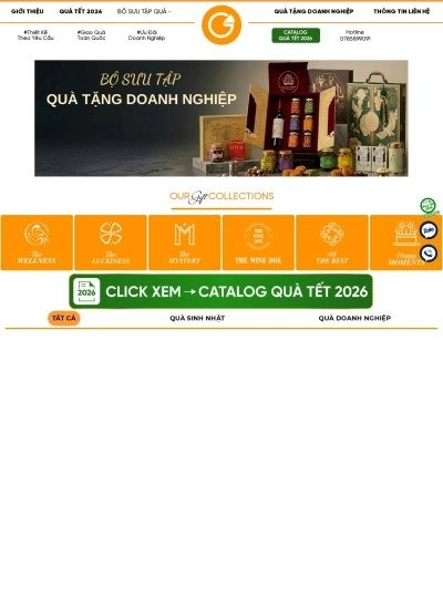 Website quà tặng doanh nghiệp — SagoGifts TraViet - Mẫu website HDWEBS