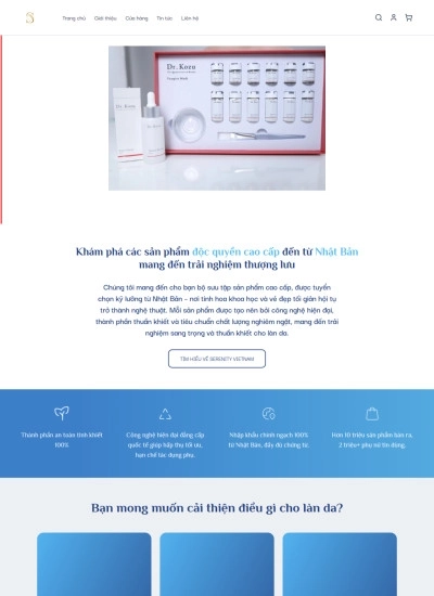 Website spa làm đẹp Serenity (bản 2) - Mẫu website HDWEBS