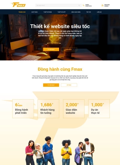 Website công ty thiết kế web & app — HD Agency - Mẫu website HDWEBS