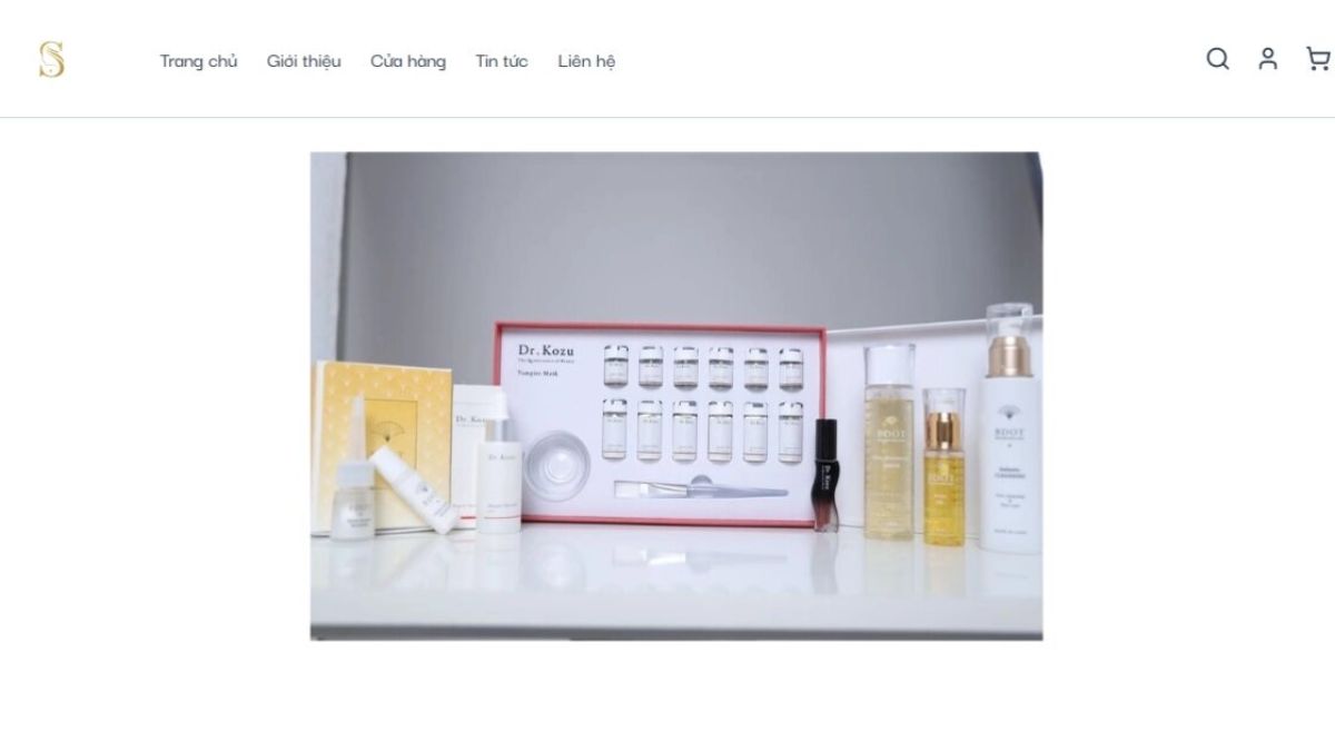 Website mỹ phẩm nhập khẩu Nhật Bản — dự án Serenity Vietnam