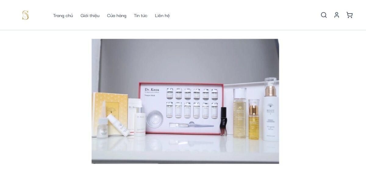 Website mỹ phẩm nhập khẩu Nhật Bản — dự án Serenity Vietnam