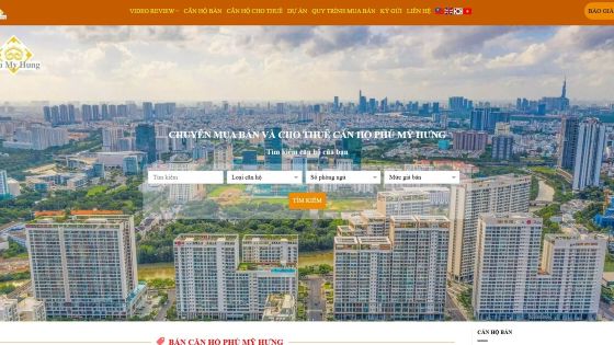 Website mua bán và cho thuê căn hộ — dự án Phú Mỹ Hưng Quận 7